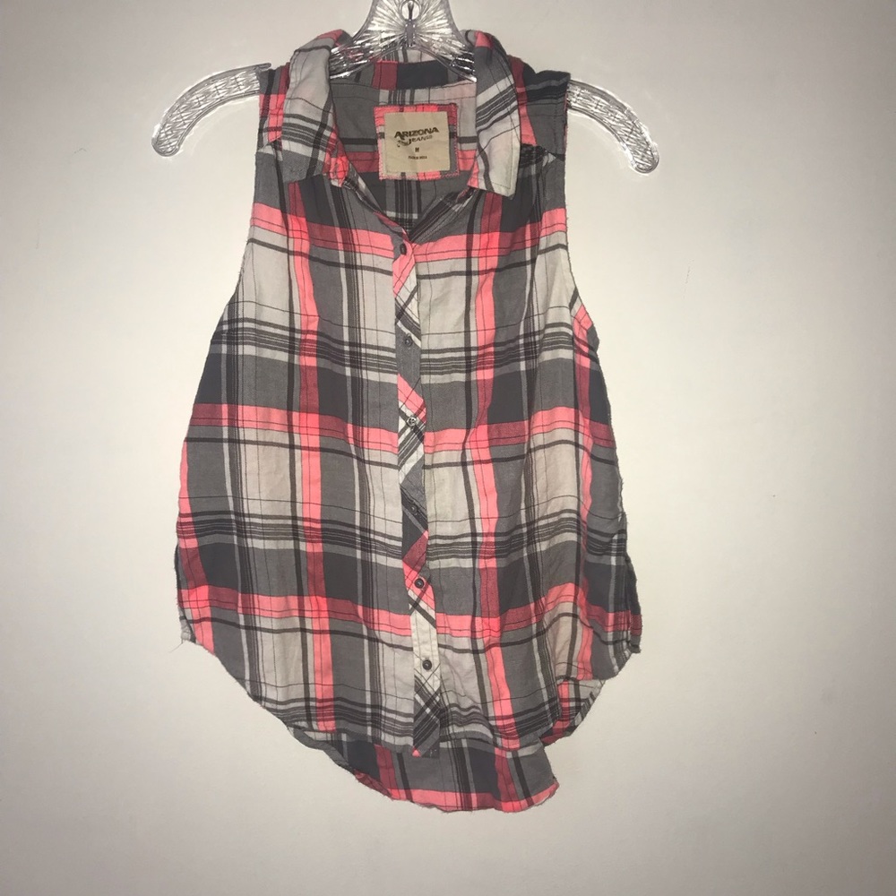 Arizona flannel sleeveless shirt